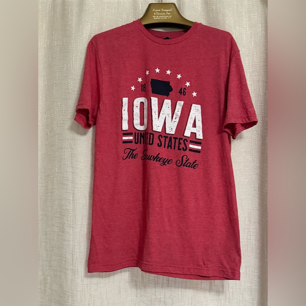 Gildan Red Iowa Graphic Tee